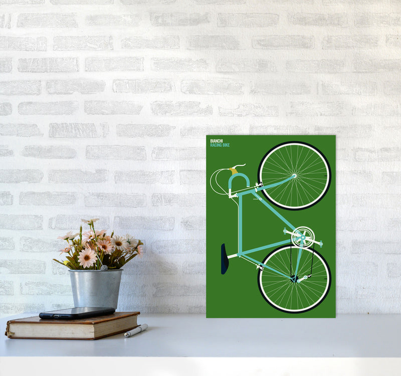 Icons Bianchi Full Art Print by Bo Lundberg A3 Black Frame