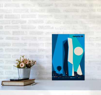 Jakarta 09 Art Print by Bo Lundberg A3 Black Frame