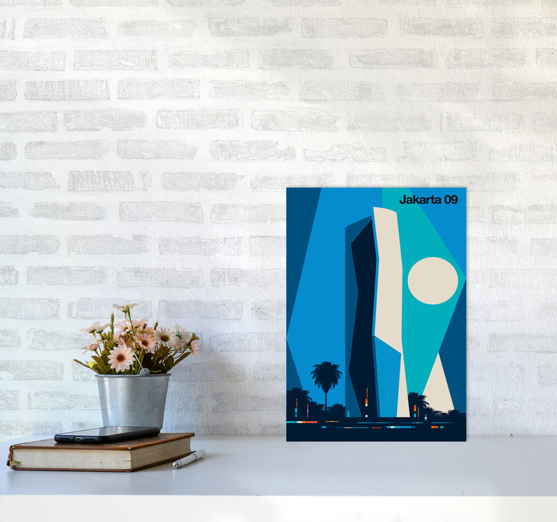 Jakarta 09 Art Print by Bo Lundberg A3 Black Frame