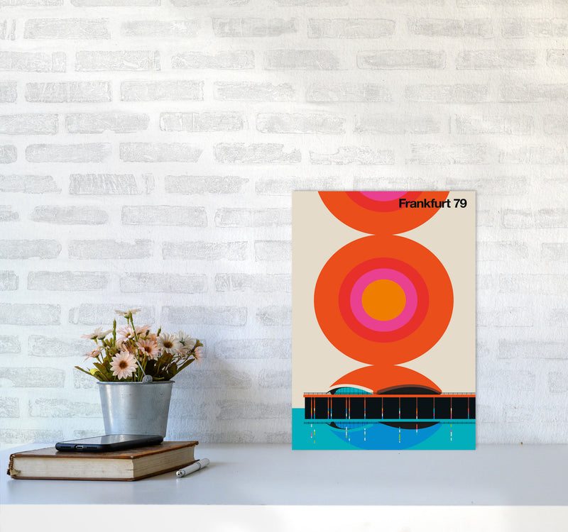 Frankfurt 79 Art Print by Bo Lundberg A3 Black Frame