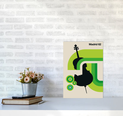 Madrid 62 Art Print by Bo Lundberg A3 Black Frame