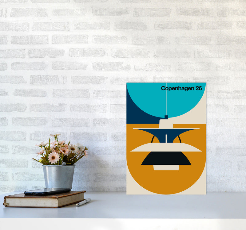 Copenhagen 26 Art Print by Bo Lundberg A3 Black Frame