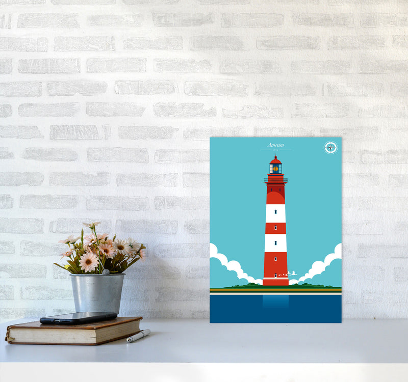Amrum Art Print by Bo Lundberg A3 Black Frame
