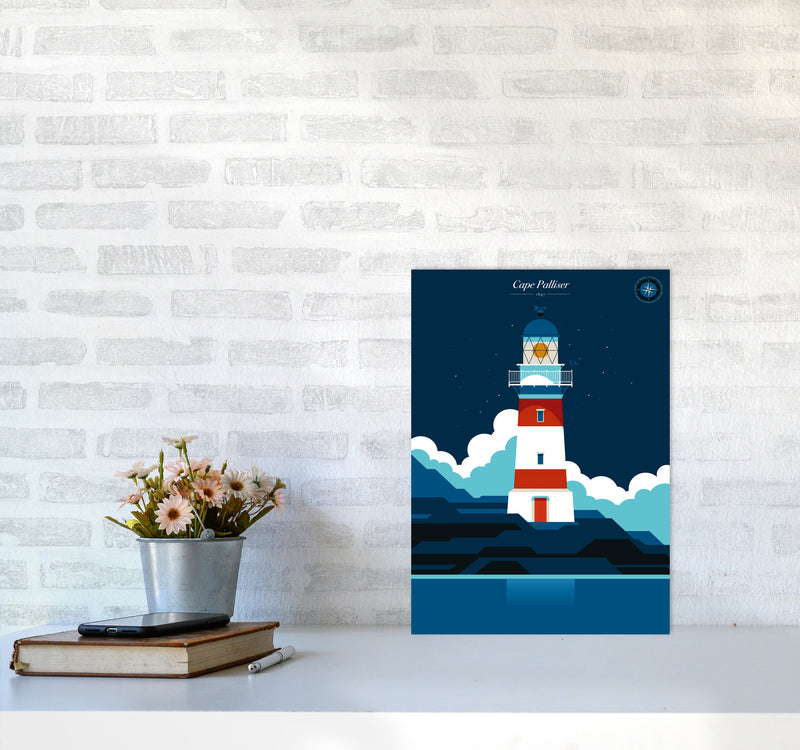 Cape Palliser Art Print by Bo Lundberg A3 Black Frame