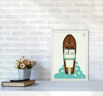 Icons Riva Art Print by Bo Lundberg A3 Oak Frame