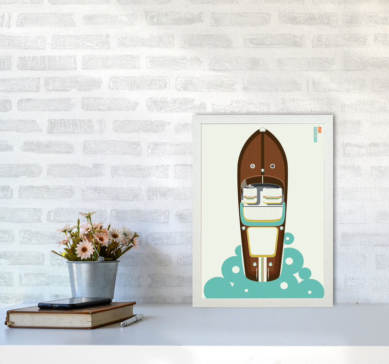Icons Riva Art Print by Bo Lundberg A3 Oak Frame