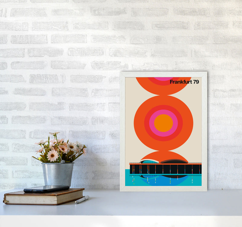 Frankfurt 79 Art Print by Bo Lundberg A3 Oak Frame