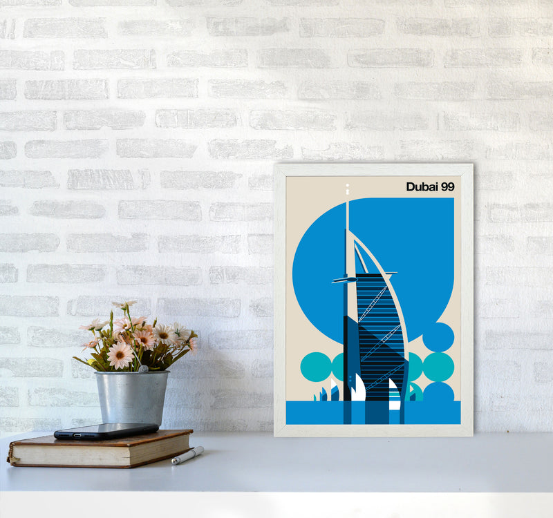 Dubai 99 Art Print by Bo Lundberg A3 Oak Frame