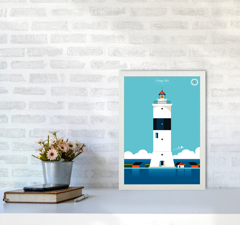 Långe Jan Art Print by Bo Lundberg A3 Oak Frame