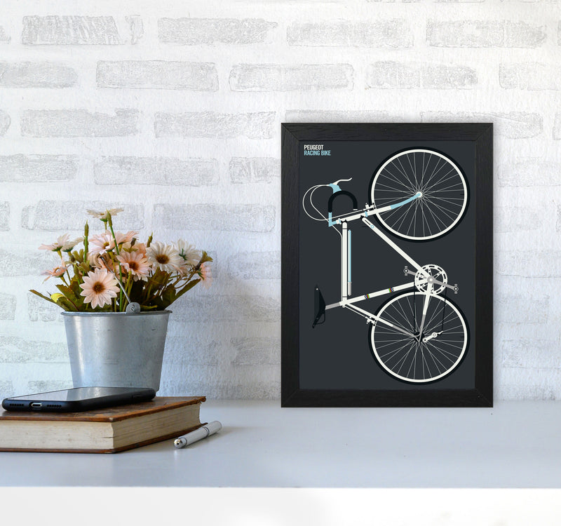 Peugeot Full Art Print by Bo Lundberg A4 White Frame