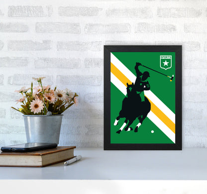 Polo Art Print by Bo Lundberg A4 White Frame