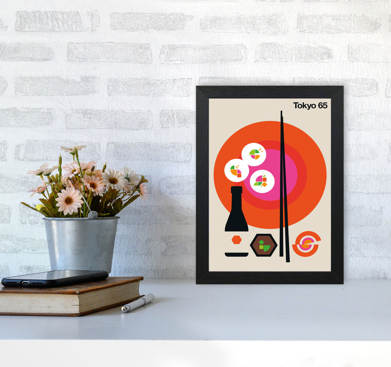 Tokyo 65 Art Print by Bo Lundberg A4 White Frame