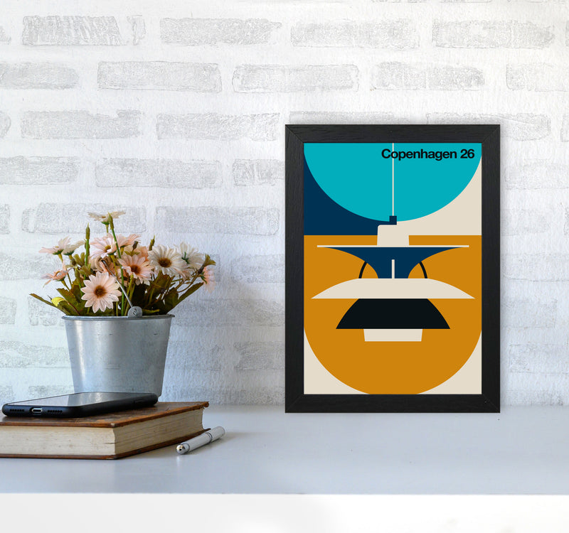 Copenhagen 26 Art Print by Bo Lundberg A4 White Frame