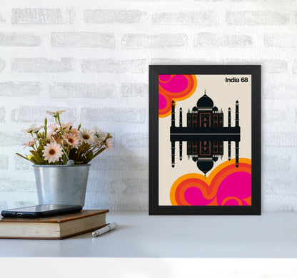 India 68 Art Print by Bo Lundberg A4 White Frame