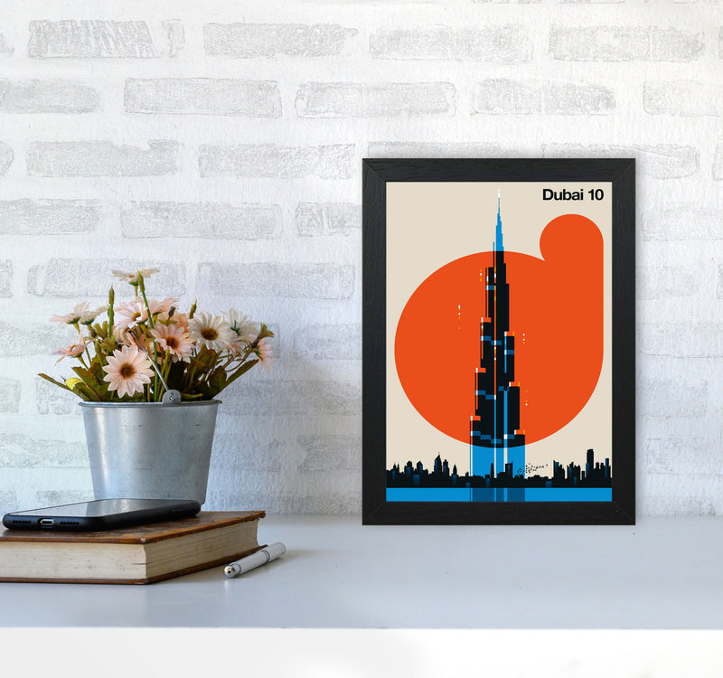 Dubai 10 Art Print by Bo Lundberg A4 White Frame