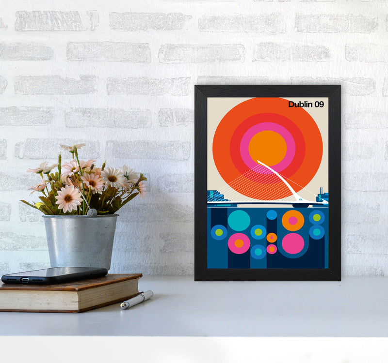 Dublin 09 Art Print by Bo Lundberg A4 White Frame