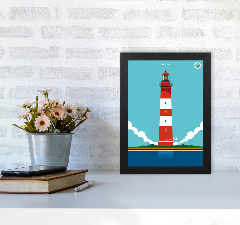 Amrum Art Print by Bo Lundberg A4 White Frame