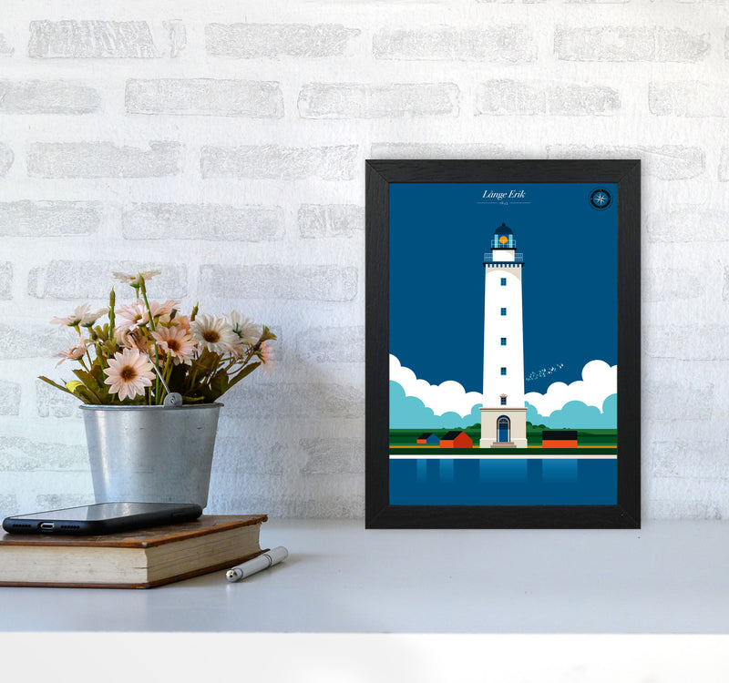 Långe Erik Art Print by Bo Lundberg A4 White Frame