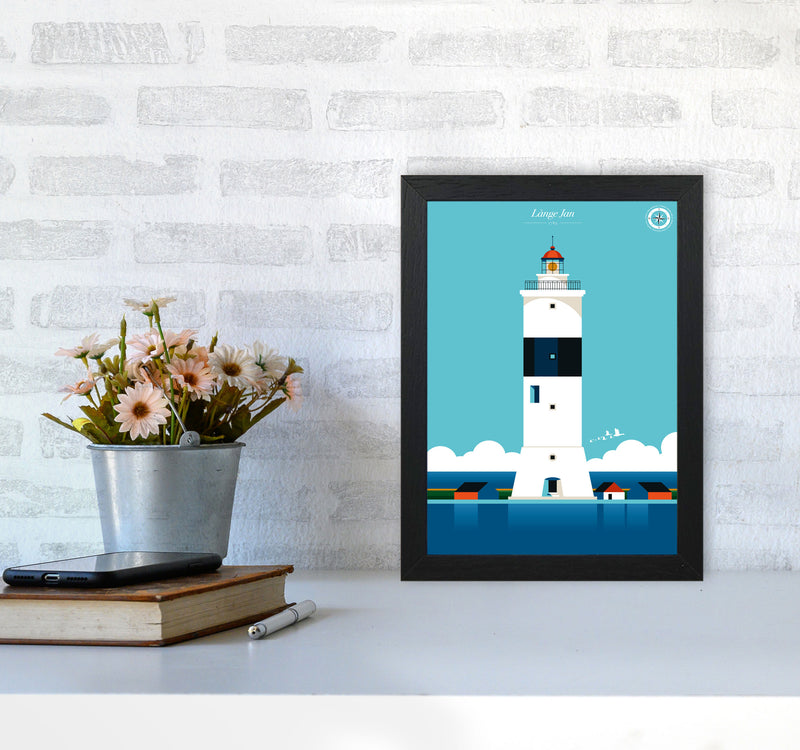 Långe Jan Art Print by Bo Lundberg A4 White Frame