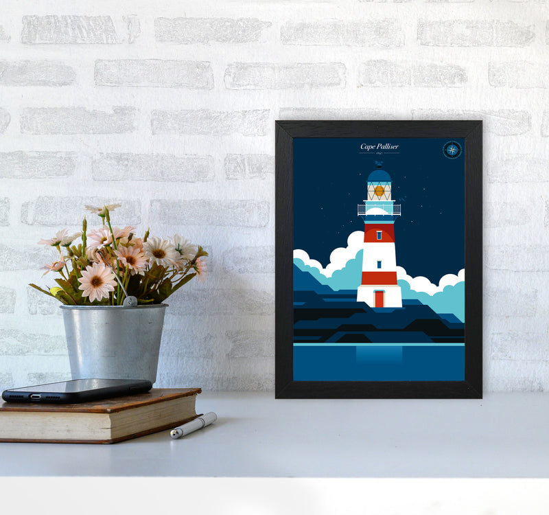Cape Palliser Art Print by Bo Lundberg A4 White Frame