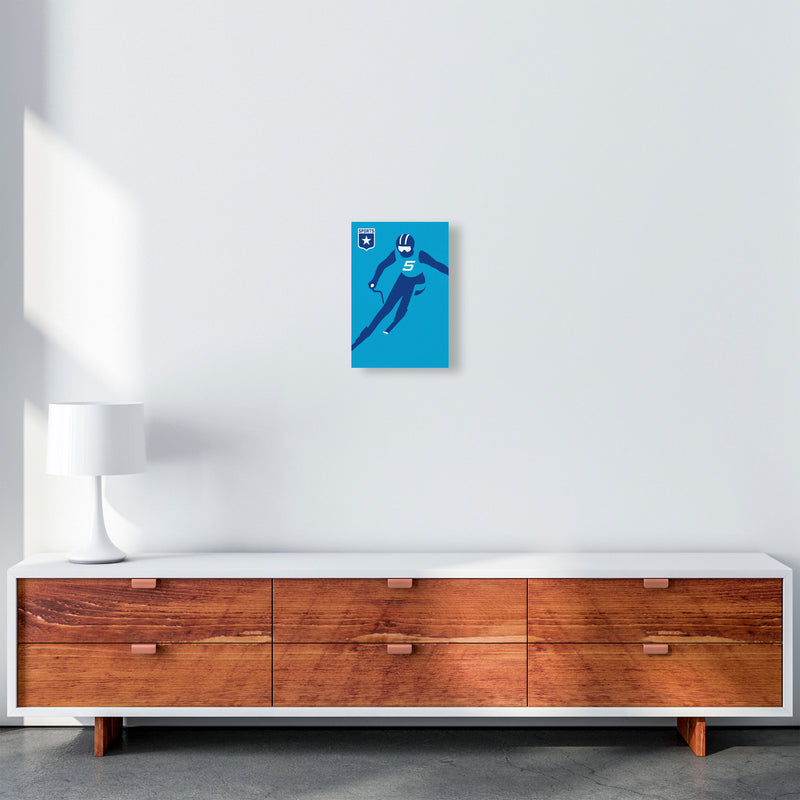 Slalom Art Print by Bo Lundberg A4 Canvas