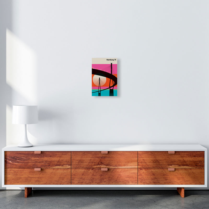 Hamburg 74 Art Print by Bo Lundberg A4 Canvas