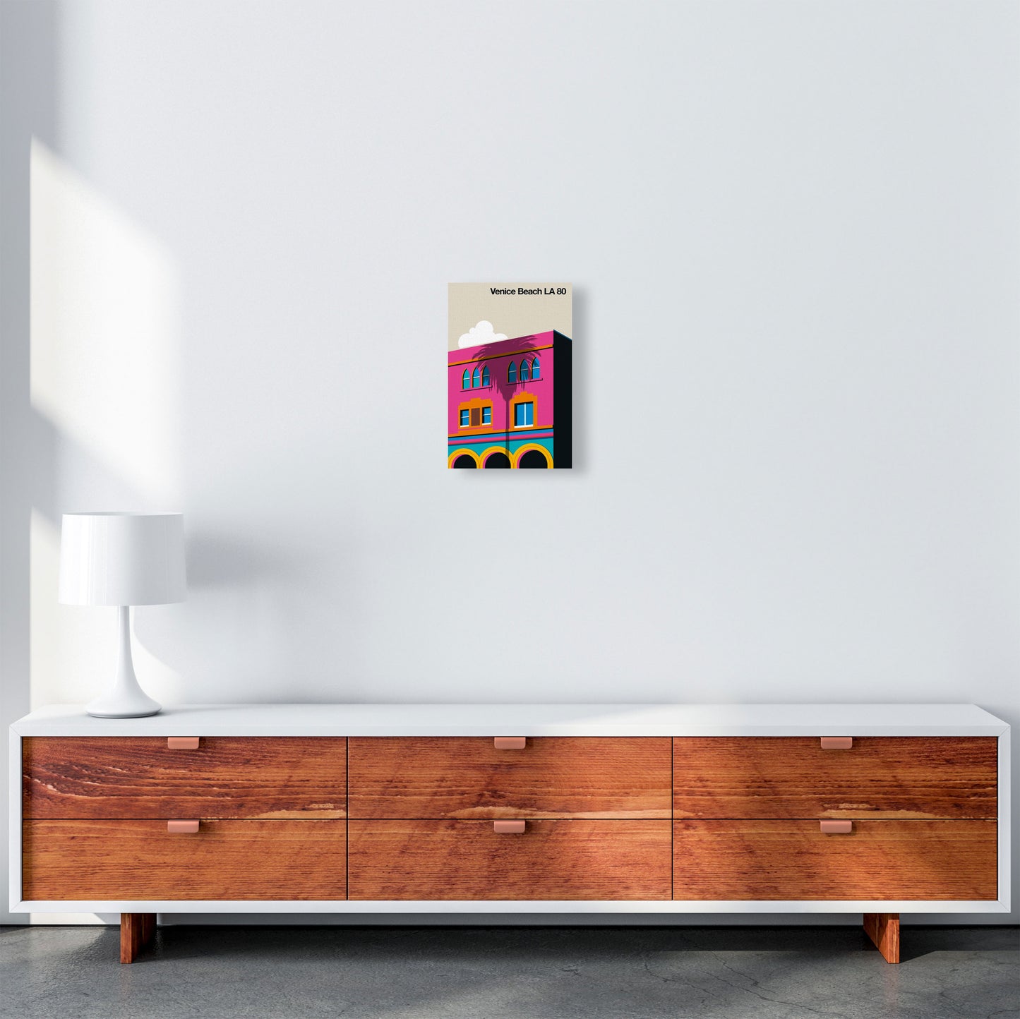Venice Beach 80 Art Print by Bo Lundberg A4 Canvas