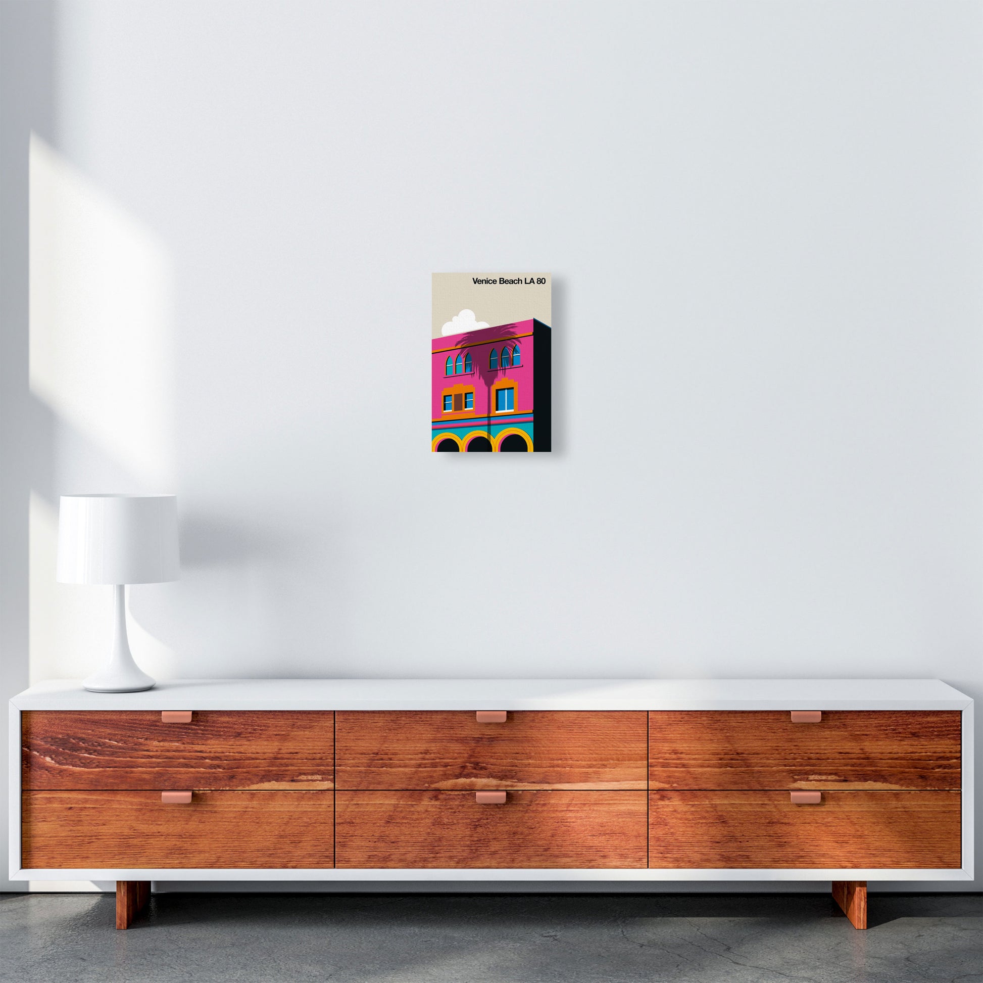 Venice Beach 80 Art Print by Bo Lundberg A4 Canvas