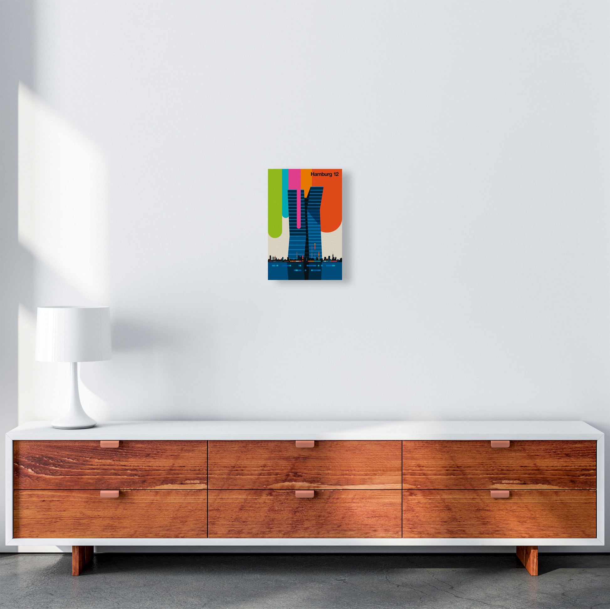 Hamburg 12 Art Print by Bo Lundberg A4 Canvas