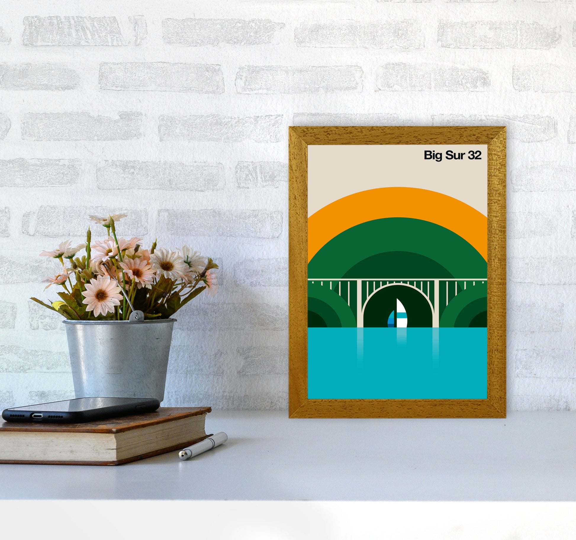 Big Sur 32 Art Print by Bo Lundberg A4 Print Only