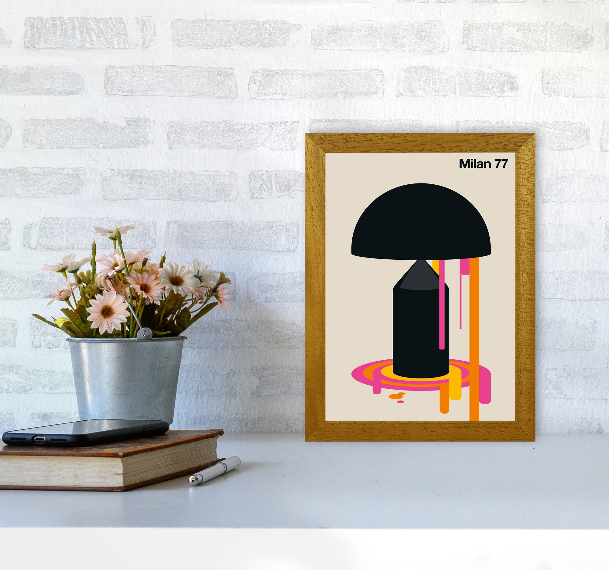Milan 77 Art Print by Bo Lundberg A4 Print Only