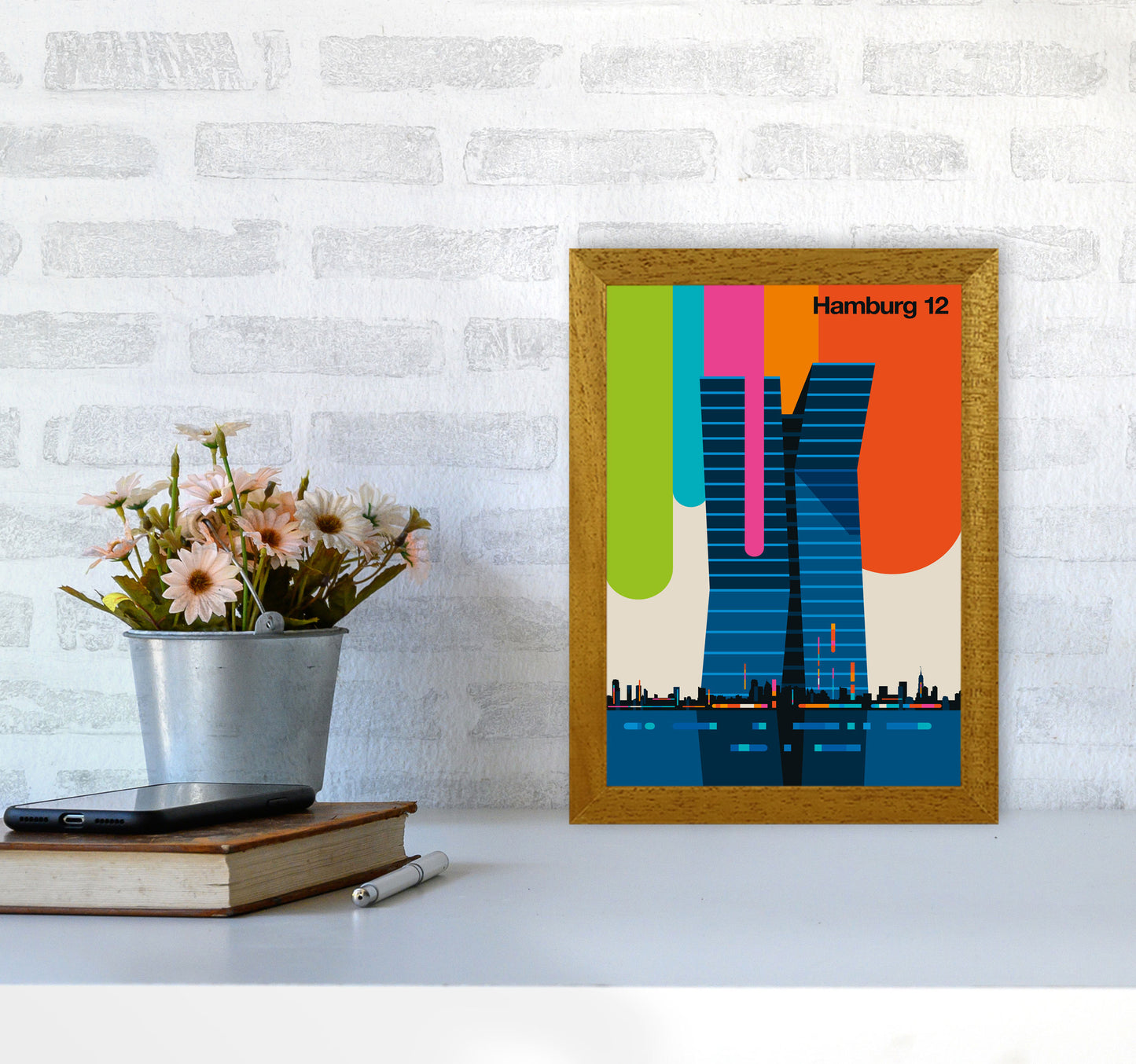 Hamburg 12 Art Print by Bo Lundberg A4 Print Only