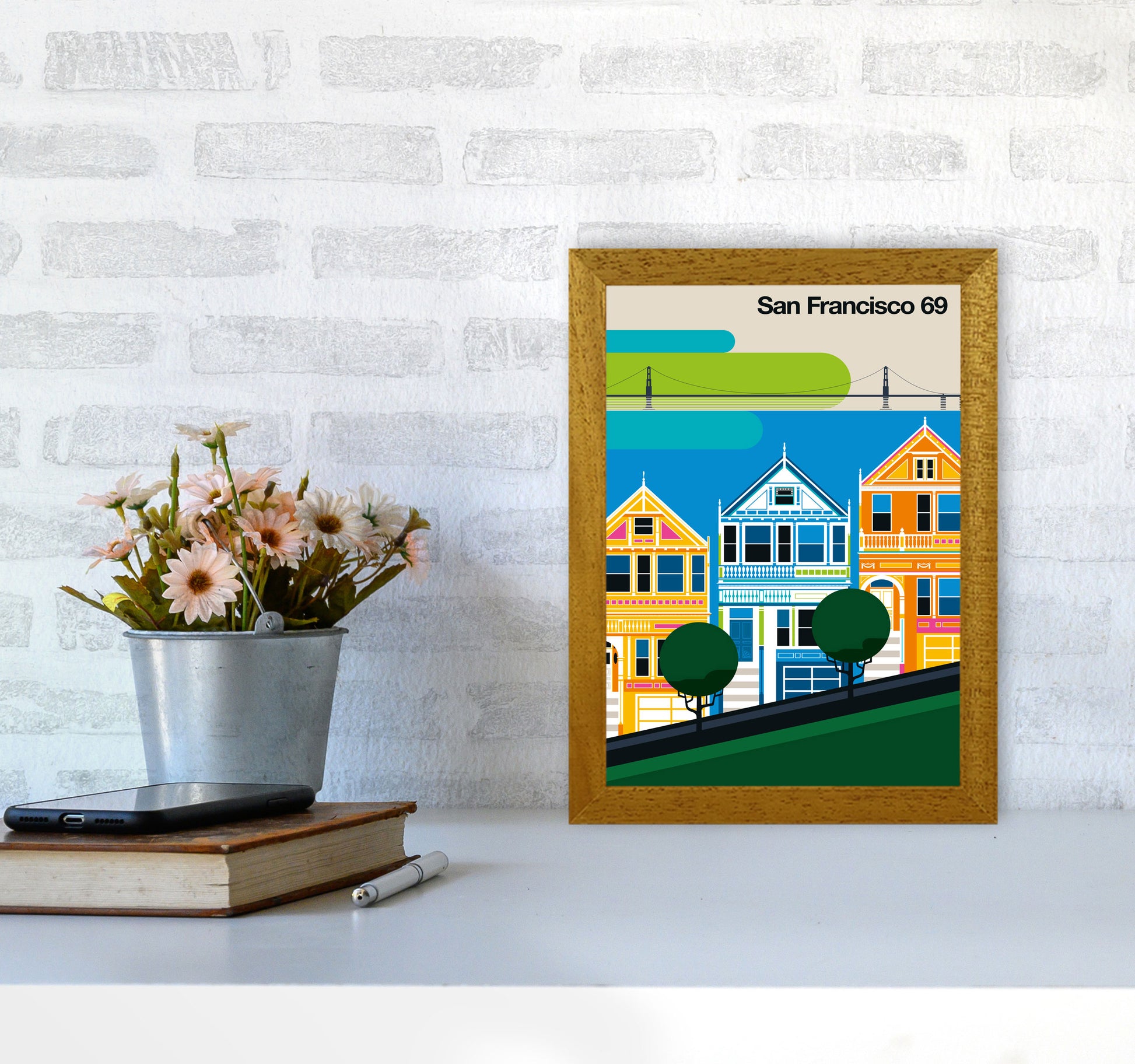 San Francisco 69 Art Print by Bo Lundberg A4 Print Only