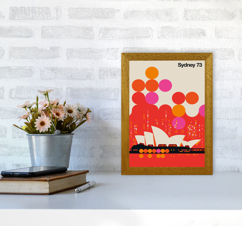 Sydney 73 Red Art Print by Bo Lundberg A4 Print Only