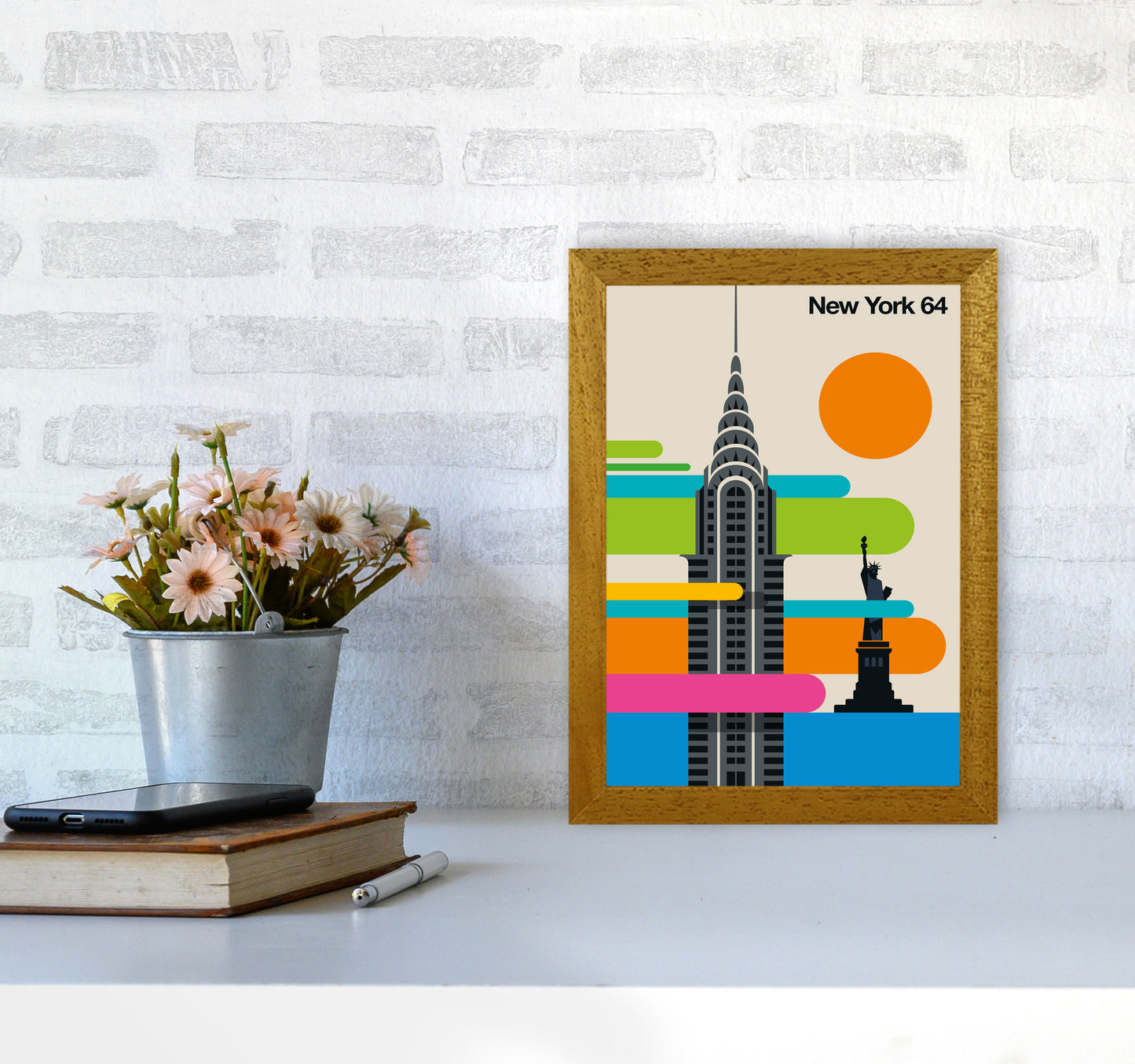 New York 64 Art Print by Bo Lundberg A4 Print Only