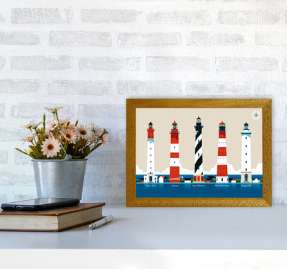 Lighthouse Island 150 Art Print by Bo Lundberg A4 Print Only