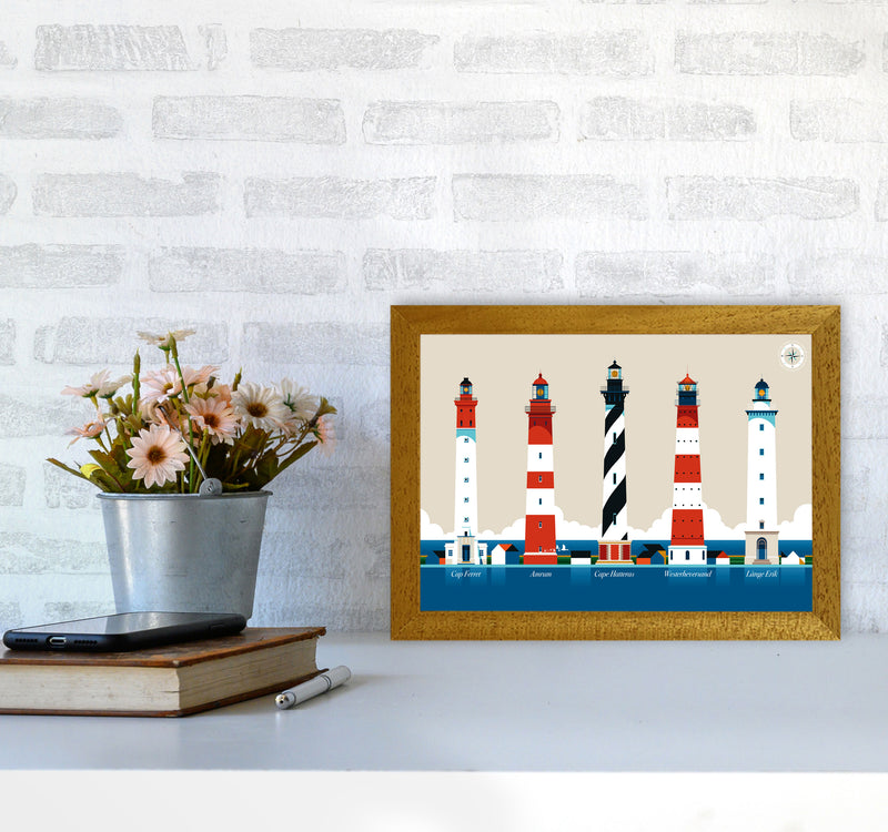 Lighthouse Island 150 Art Print by Bo Lundberg A4 Print Only