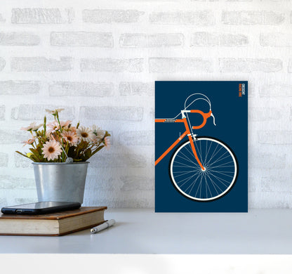 Icons Crescent Front Art Print by Bo Lundberg A4 Black Frame