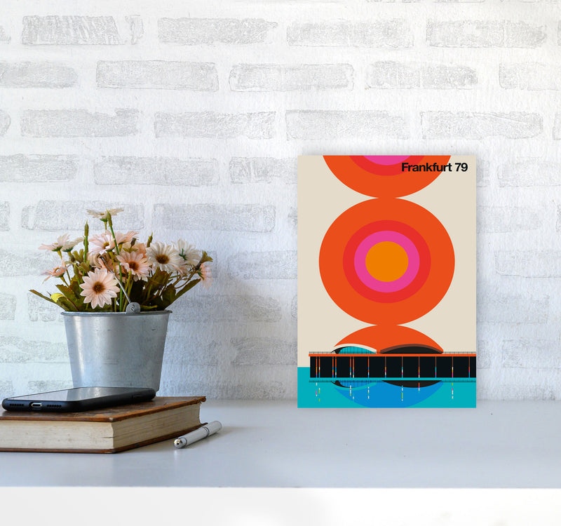 Frankfurt 79 Art Print by Bo Lundberg A4 Black Frame