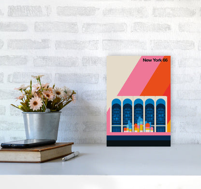 New York 66 Art Print by Bo Lundberg A4 Black Frame