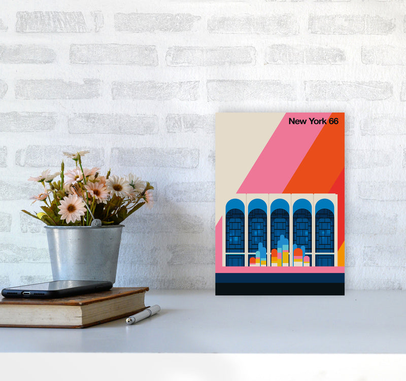New York 66 Art Print by Bo Lundberg A4 Black Frame