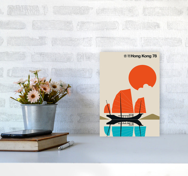 Hong Kong 78 Art Print by Bo Lundberg A4 Black Frame