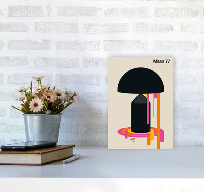 Milan 77 Art Print by Bo Lundberg A4 Black Frame