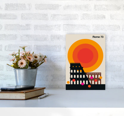 Rome 73 Art Print by Bo Lundberg A4 Black Frame