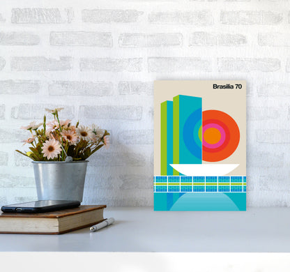 Brasilia 70 Art Print by Bo Lundberg A4 Black Frame