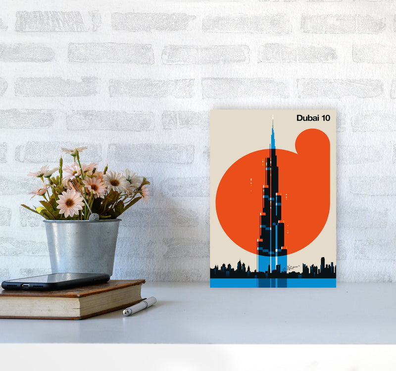 Dubai 10 Art Print by Bo Lundberg A4 Black Frame