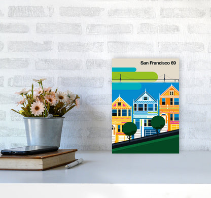 San Francisco 69 Art Print by Bo Lundberg A4 Black Frame