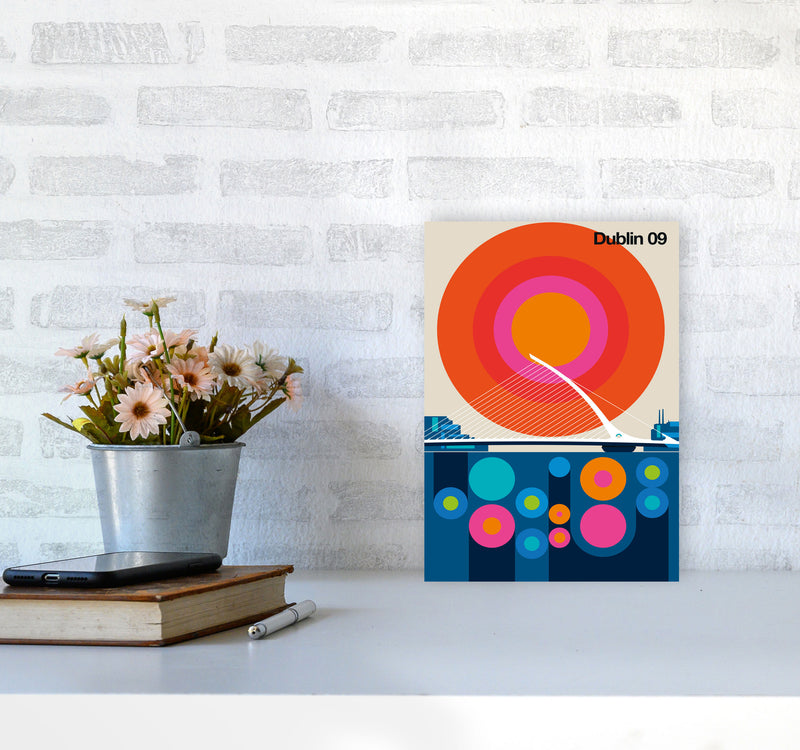 Dublin 09 Art Print by Bo Lundberg A4 Black Frame