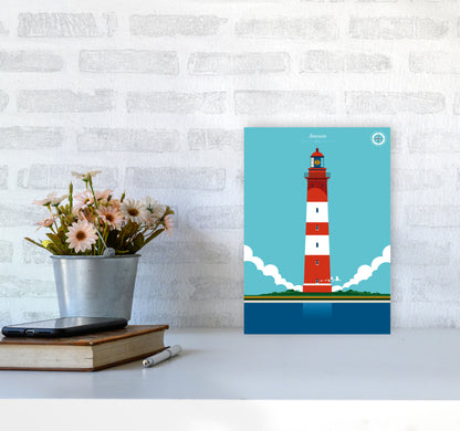 Amrum Art Print by Bo Lundberg A4 Black Frame