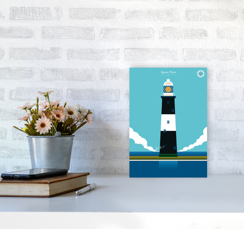 Spurn Point Art Print by Bo Lundberg A4 Black Frame